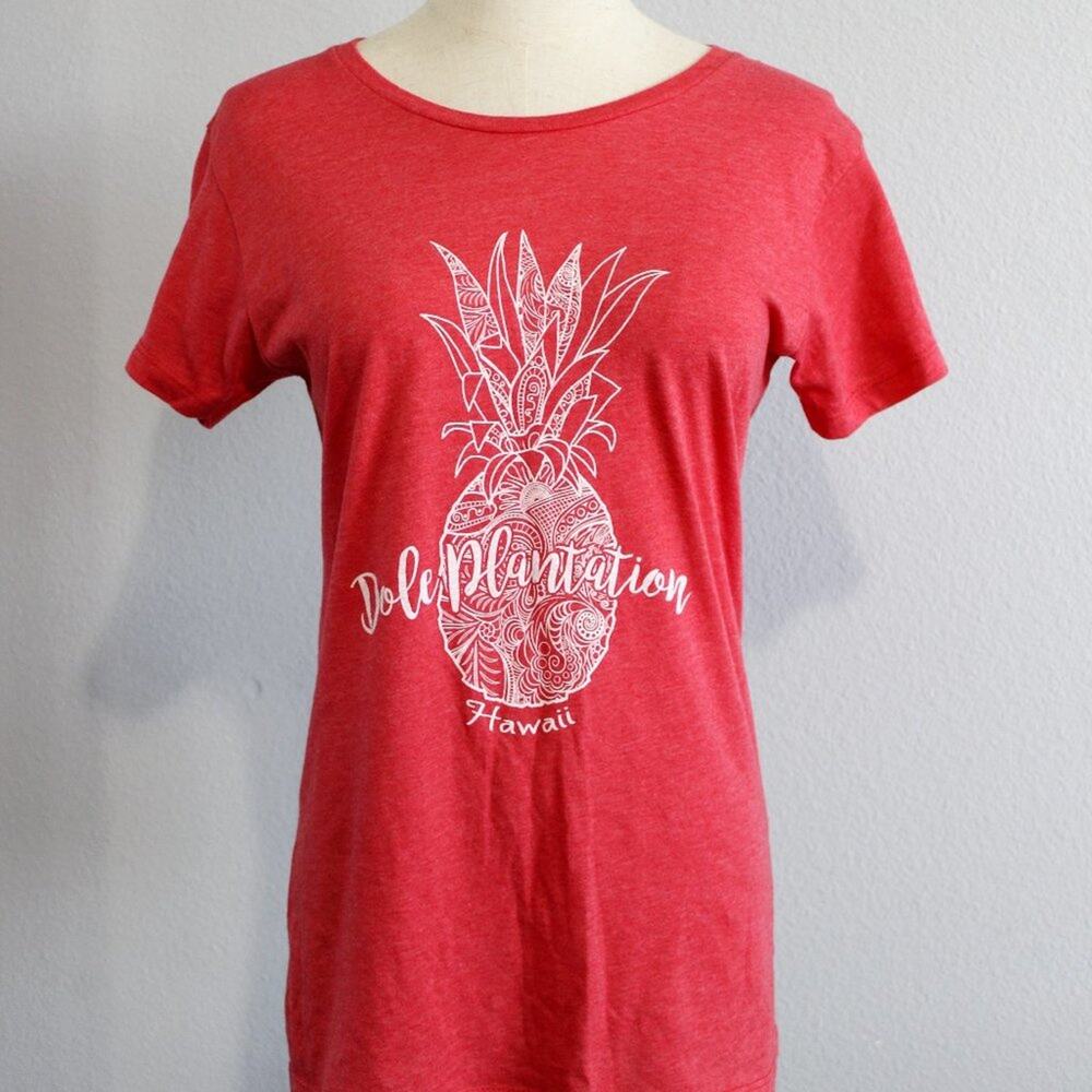 Dole Plantation Hawaii Graphic Tee Shirt Size M Blue 84
